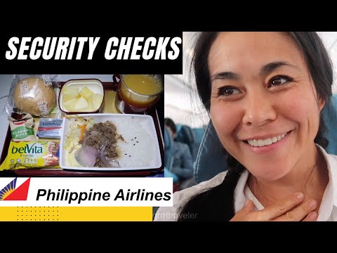 MY FIRST TIME …PHILIPPINE AIRLINES Economy Review + my Manila Airport Security Experience [Video]