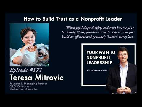 171: How to Build Trust as a Nonprofit Leader (Teresa Mitrovic) [Video]