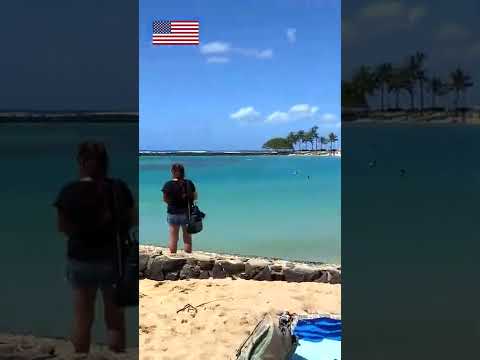 🇺🇲🏖 Beautiful Beach | Waikiki | Hawaii | United States | Relaxing Beach | Beach Video | Travels