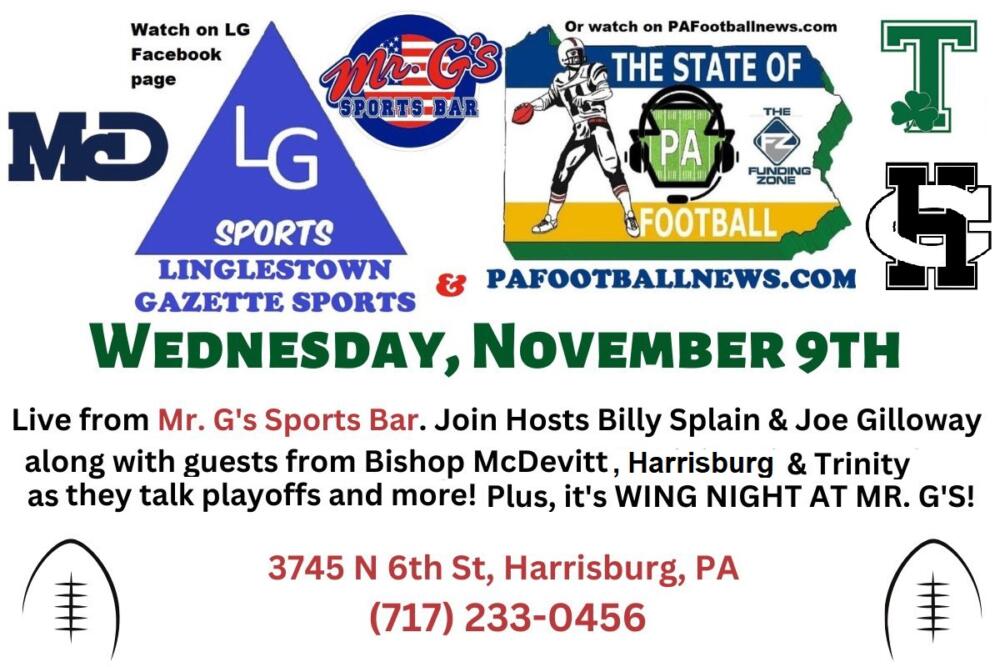 PFN, Linglestown Gazette Sports & @TheFundingZone Presents: The State of PA Football, Live from Mr. Gs Sportsbar in Harrisburg  PA Football News [Video]