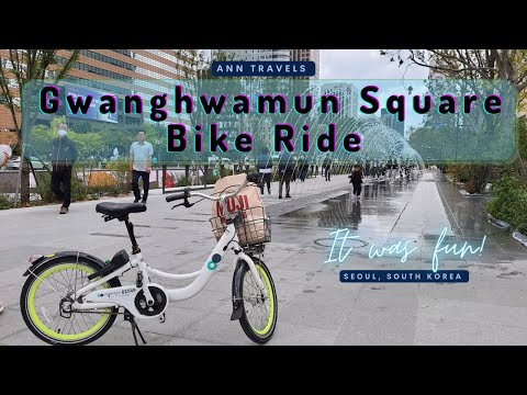ANN Travels Solo: Seoul’s NEWEST MUST VISIT Place & I explored it on a bike! | Gwanghwamun Square [Video]