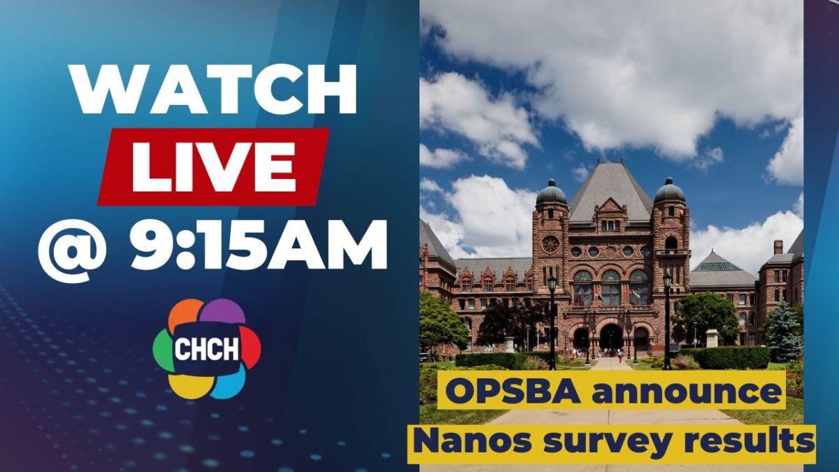 OPSBA to announce results of recent Nanos survey [Video]