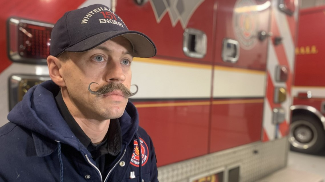 Whitehall firefighter hopes mustache wins competition to raise money for charity [Video]