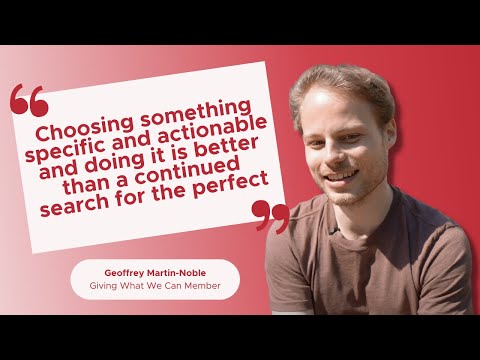 Geoffrey Martin-Noble | People Who Give Effectively [Video]