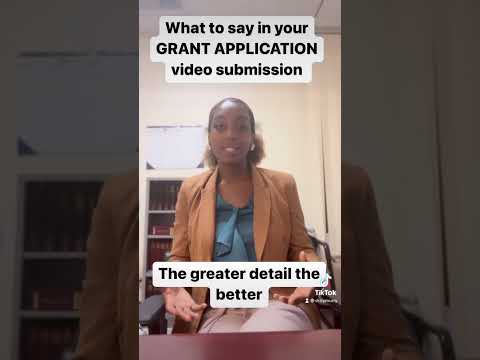 How to submit a video for a grant application [Video]
