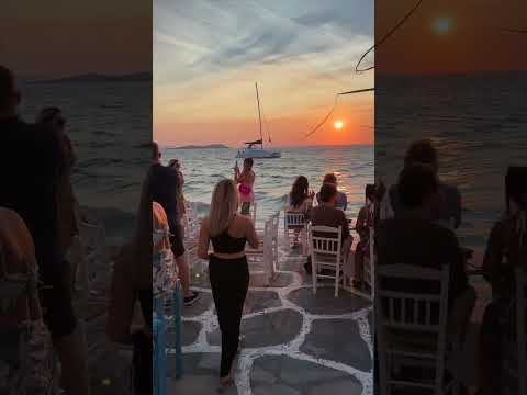 Mykonos Sunset Scene at Little Venice [Video]
