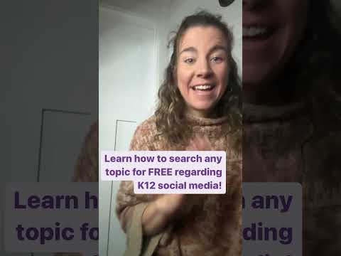 Find Any Topic for FREE Regarding K12 Social Media! [Video]