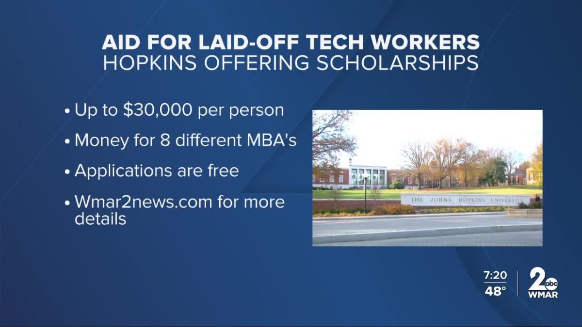 Johns Hopkins offers scholarship funding to laid-off tech professionals [Video]