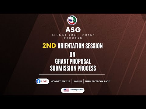 Writing a Winning Grant Proposal I Alumni Small Grant (ASG) Program I Orientation Session I 8th ASG [Video]