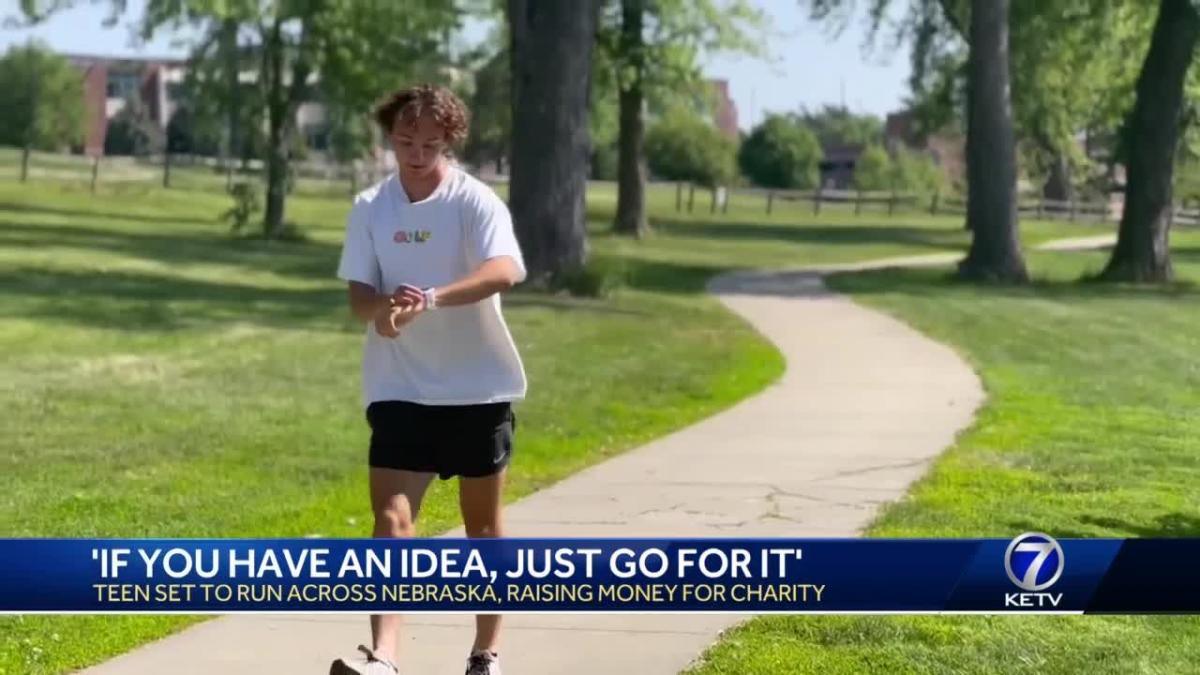 Omaha teen set to run across Nebraska, raising money for charity [Video]
