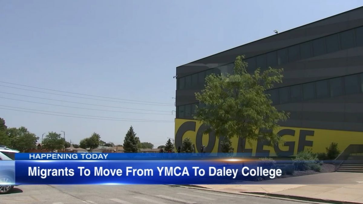 Chicago migrants: migrants expected to move from Rogers Park YMCA to Daley College following postponements [Video]