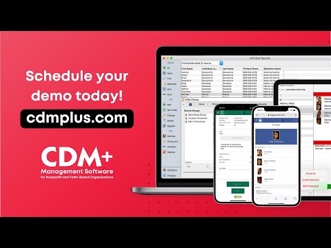 CDM+ Nonprofit and Faith-Based Management Software | Get Connected [Video]