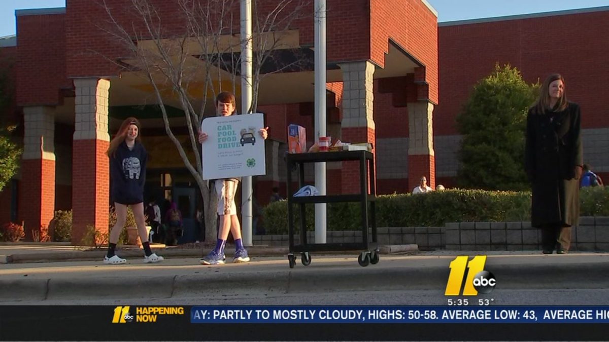Students collecting food for other students in need so they can eat during spring break [Video]
