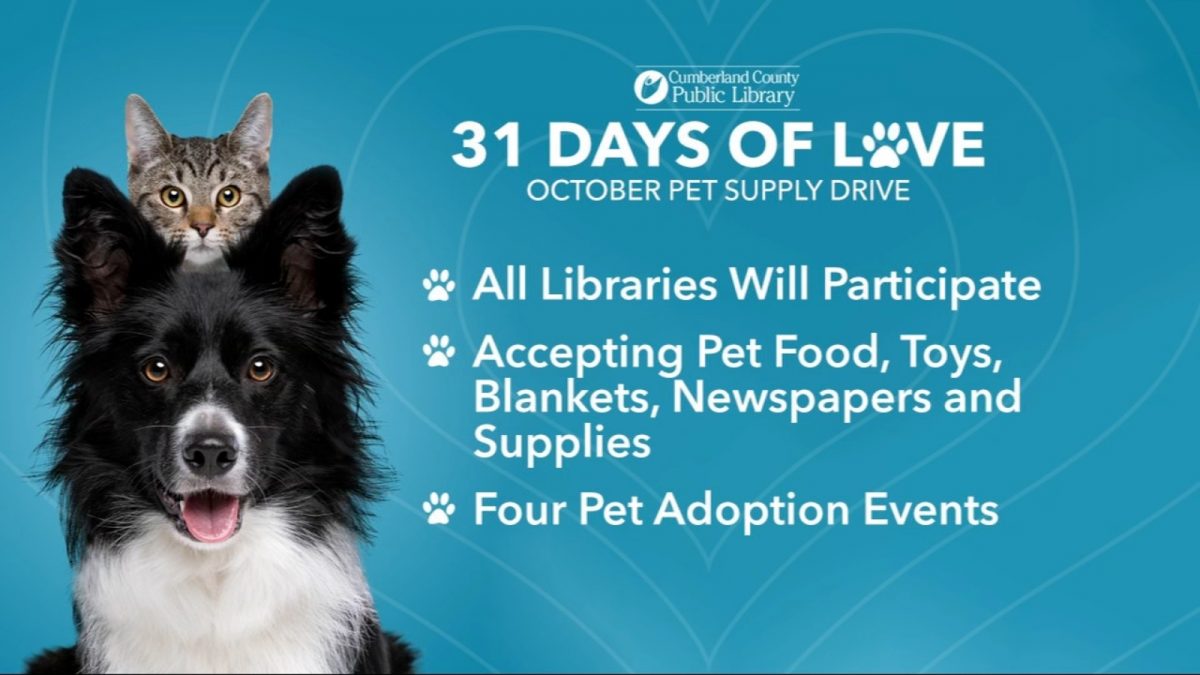 Cumberland County libraries hold ’31 Days of Love’ supply drive for animal shelter [Video]