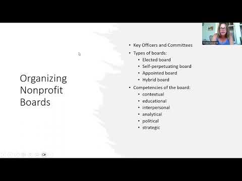 PADM 2000 Lecture 3 – Governance and Nonprofit Boards of Directors [Video]