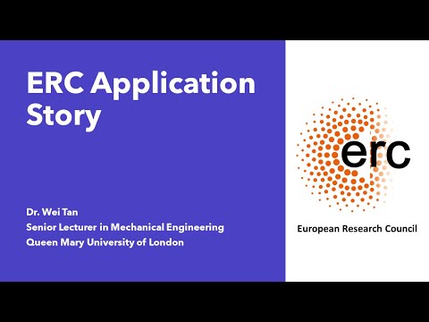 Sharing my ERC grant experience – How to prepare your ERC proposal? [Video]