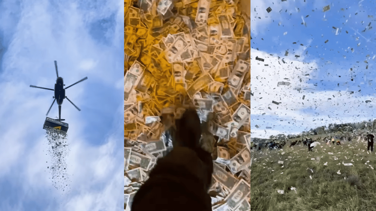 Worlds First Money Rain!: Czech Influencer Kazma Kazmitch Rains A Million Dollar On Followers; Video Goes Viral