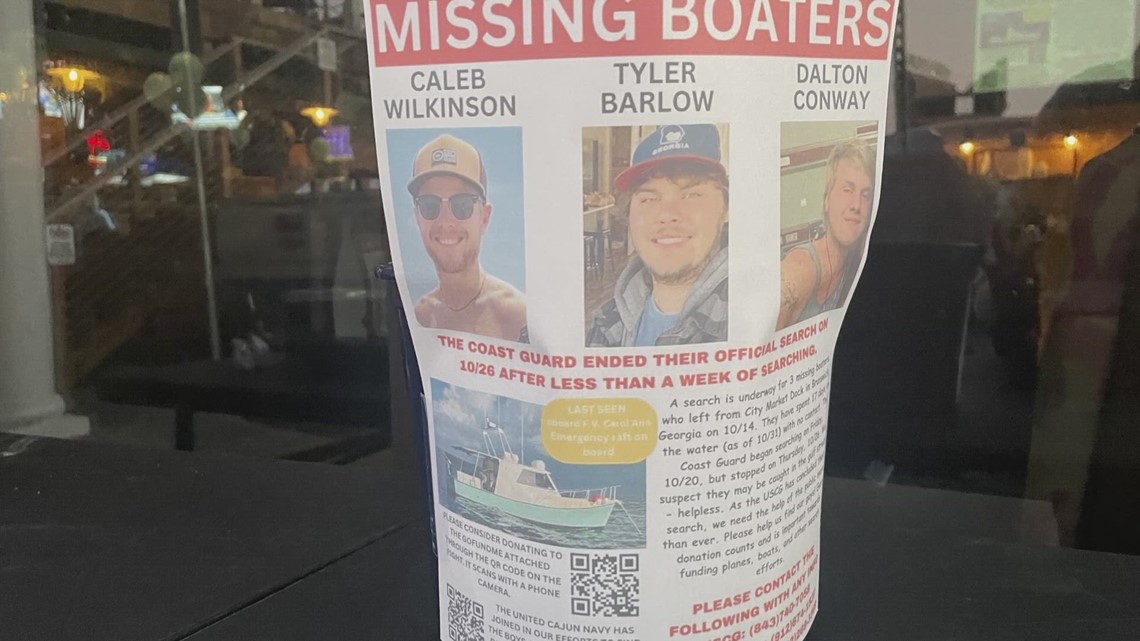 Search for missing Brunswick boaters moves south again [Video]