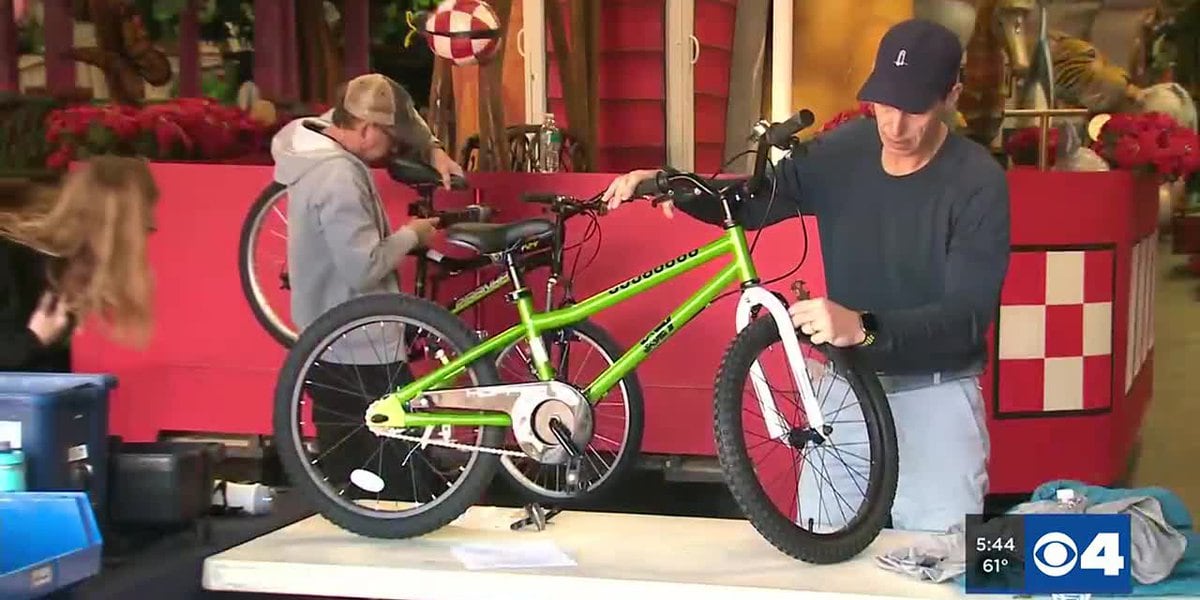 Volunteers assemble, donate bikes for local kids [Video]