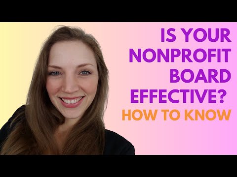 Is your Nonprofit Board of Directors effective? How to find out [Video]
