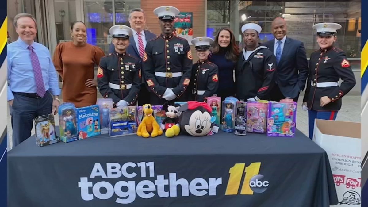 Toys for Tots 2023: Donate to the US Marines, Disney Ultimate Drive at the ABC11 Studio in downtown Raleigh [Video]