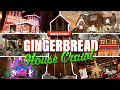 FESTIVE Gingerbread House CRAWL at Disney Resorts [Video]