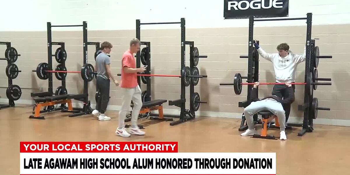Agawam High School gets new gym equipment in honor of late student-athlete [Video]