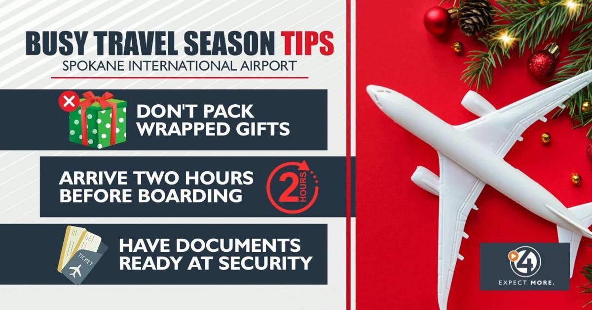 Spokane International Airport provides holiday travel tips for passengers | Video
