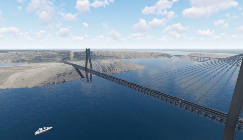 Plans for new dual-use Krk Island bridge unveiled [Video]