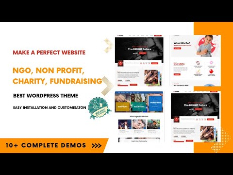 An Ultimate Nonprofit, Charity, Fundraising NGO Organizations Website | Best NGO Theme | Lifeline 2 [Video]