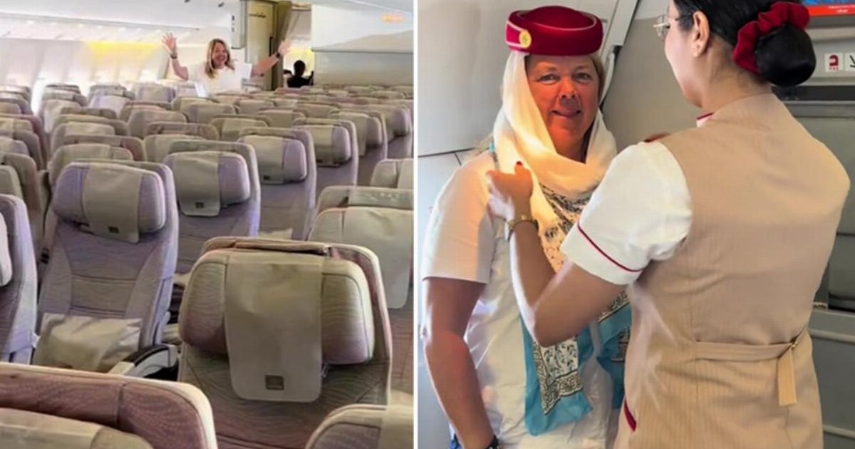 Mum and daughter discover theyre the only passengers on flight [Video]