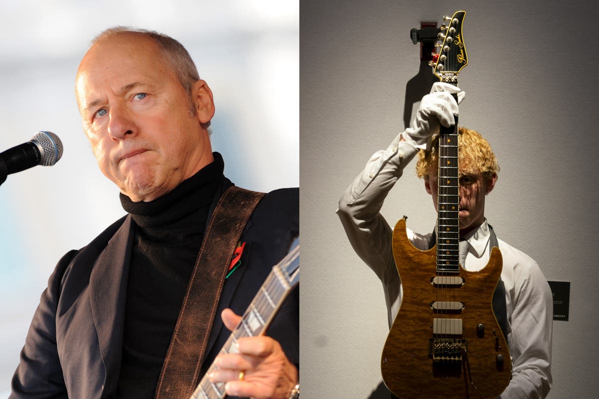 Dire Straits frontman Mark Knopflers guitars sell for more than 8m at auction [Video]