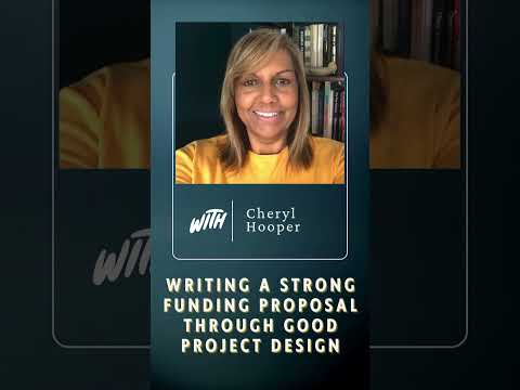 NEW WEBINAR: Writing a Strong Funding Proposal through good Project Design [Video]
