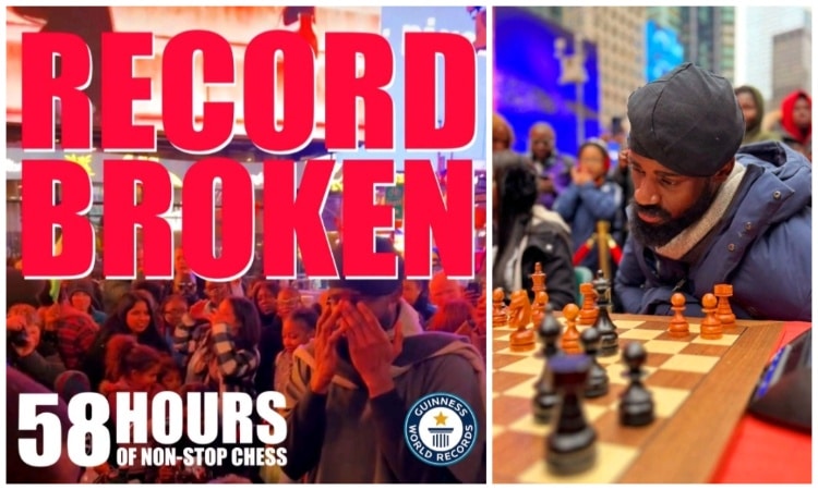 Moment When Chess Master Tunde Onakoya Broke World Record (VIDEO)