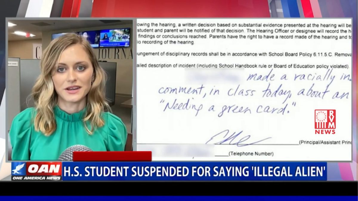 High School Student Suspended For Saying “Illegal Alien” [VIDEO]