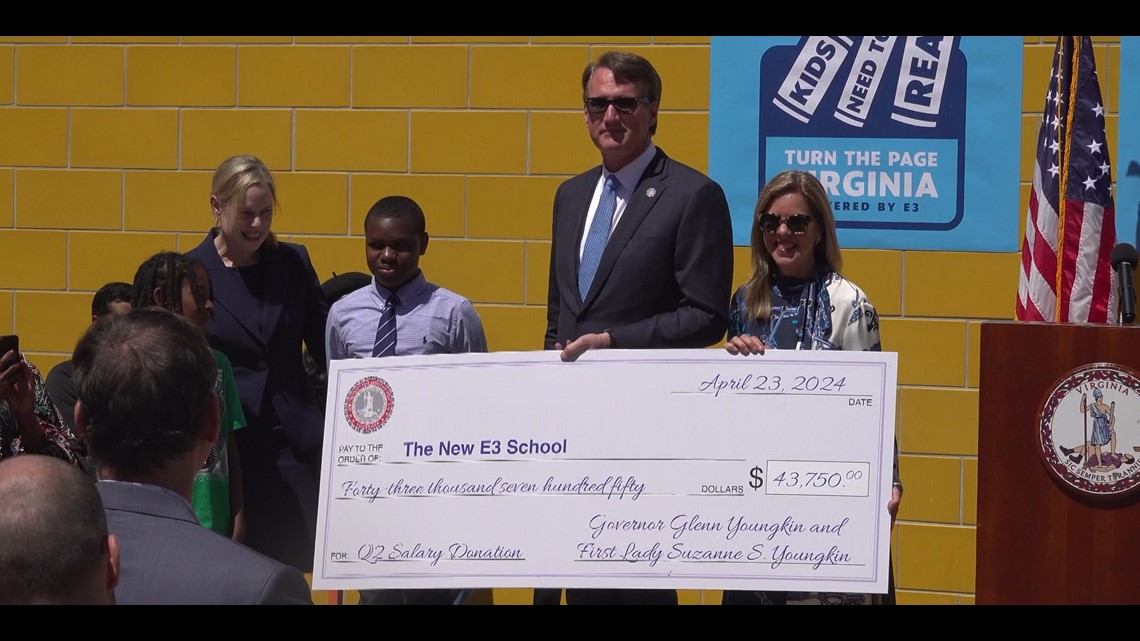 Governor Youngkin donates quarter salary to Norfolk preschool [Video]
