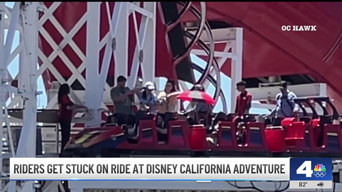 Riders get stuck on ride at Disney California Adventure  NBC Los Angeles [Video]