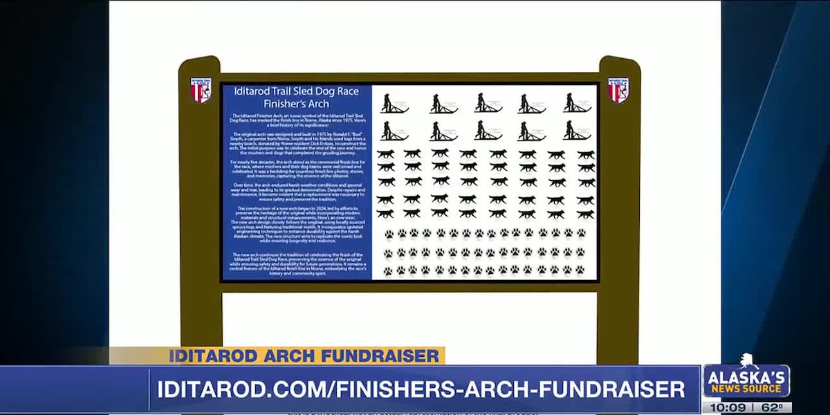 Fundraising efforts for new Iditarod Arch underway [Video]