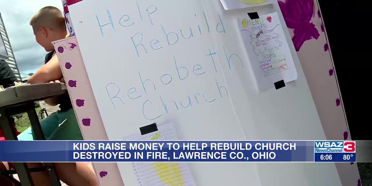 Kids raise money to help rebuild church destroyed in fire [Video]