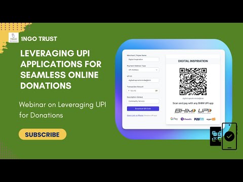 “Enhancing NGO Fundraising: Leveraging UPI Applications for Seamless Online Donations” [Video]