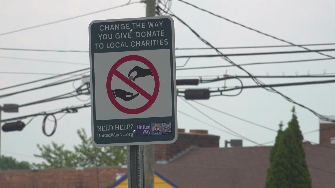 Greensboro leaders put up new signs to discourage panhandling [Video]